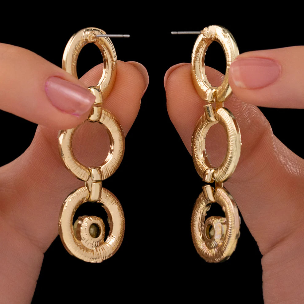 KAYA Celeste Circle Drop Earrings