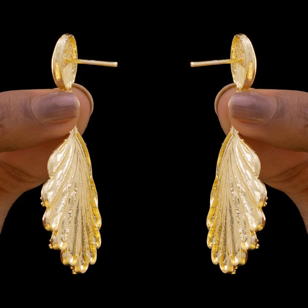 KAYA Golden Shell Drop Earrings