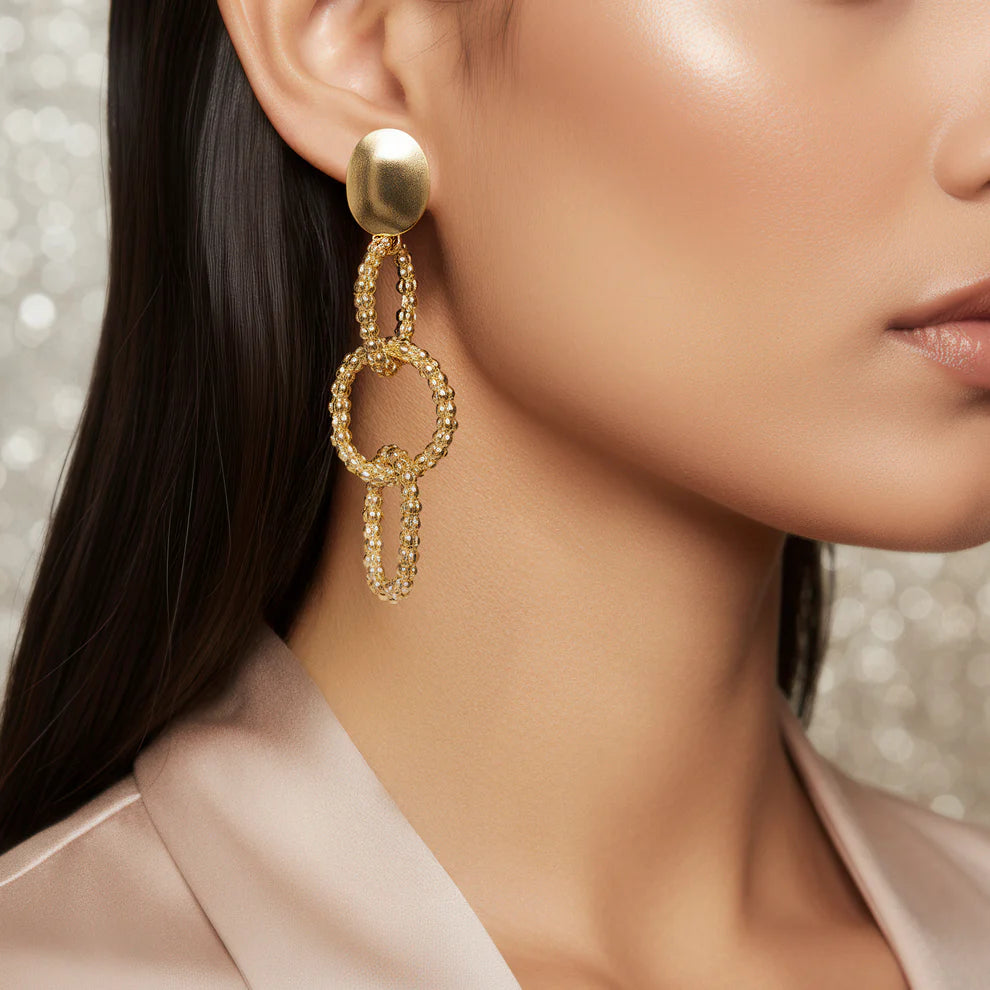 KAYA Gilded Orbit Drop Earrings