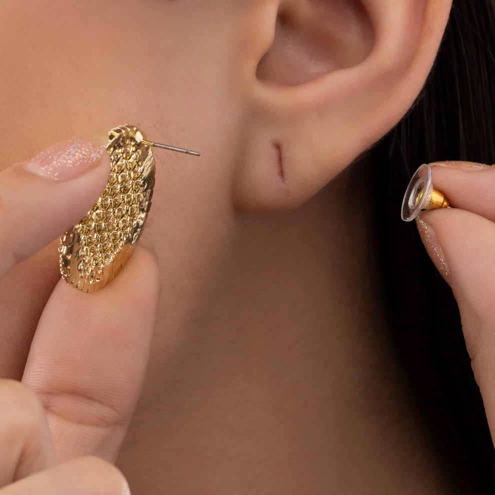 KAYA Radiant Honeycomb Stud Earrings
