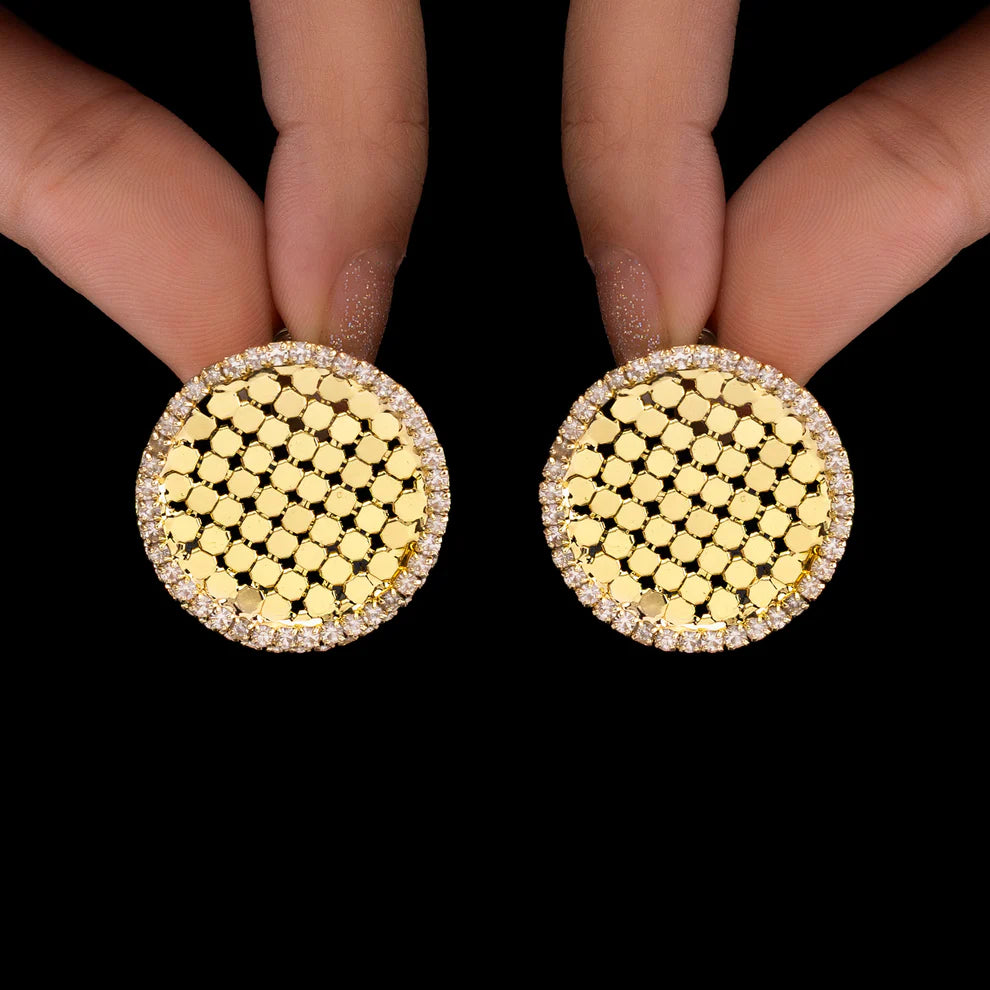 KAYA Radiant Honeycomb Stud Earrings