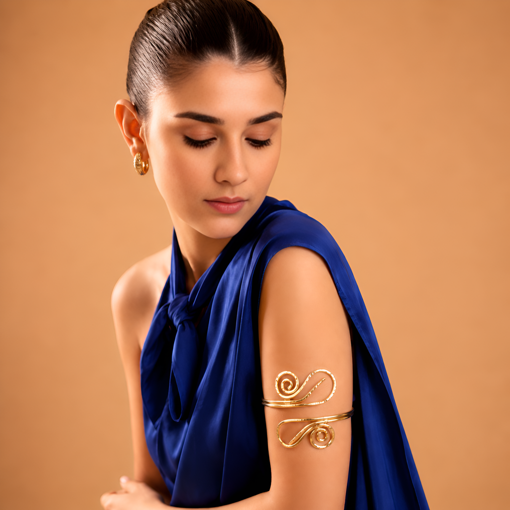 KAAYA Golden Spiral Aura Arm Cuff