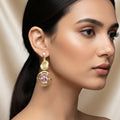 KAYA Rosette Halo Drop Earrings