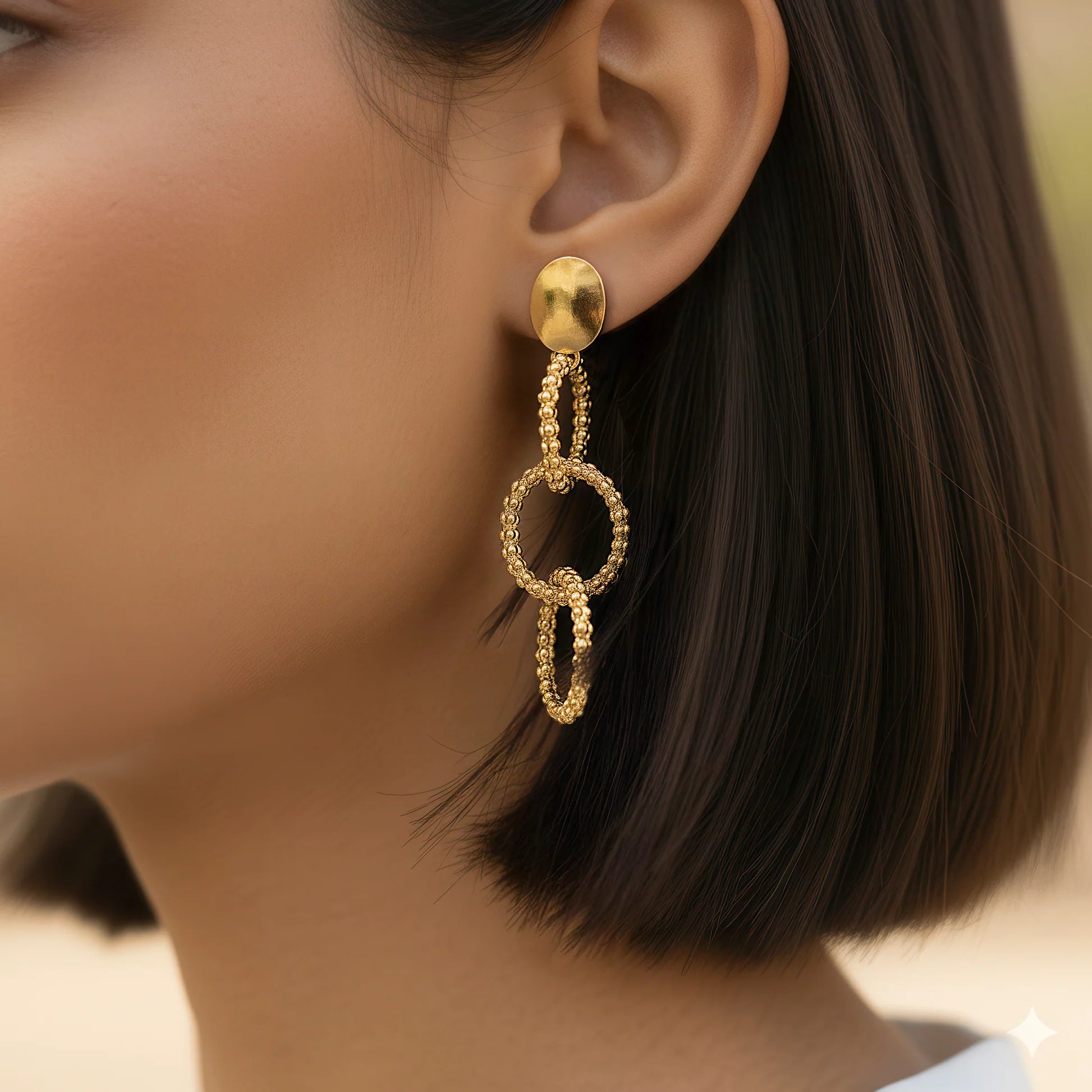 KAYA Gilded Orbit Drop Earrings