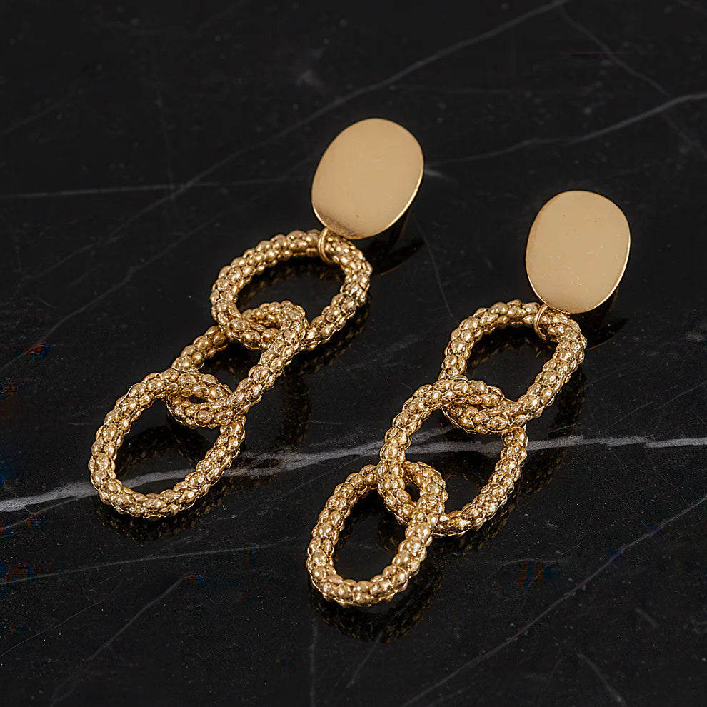 KAYA Gilded Orbit Drop Earrings