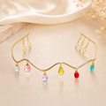 Rainbow Gem Cascade Tiara