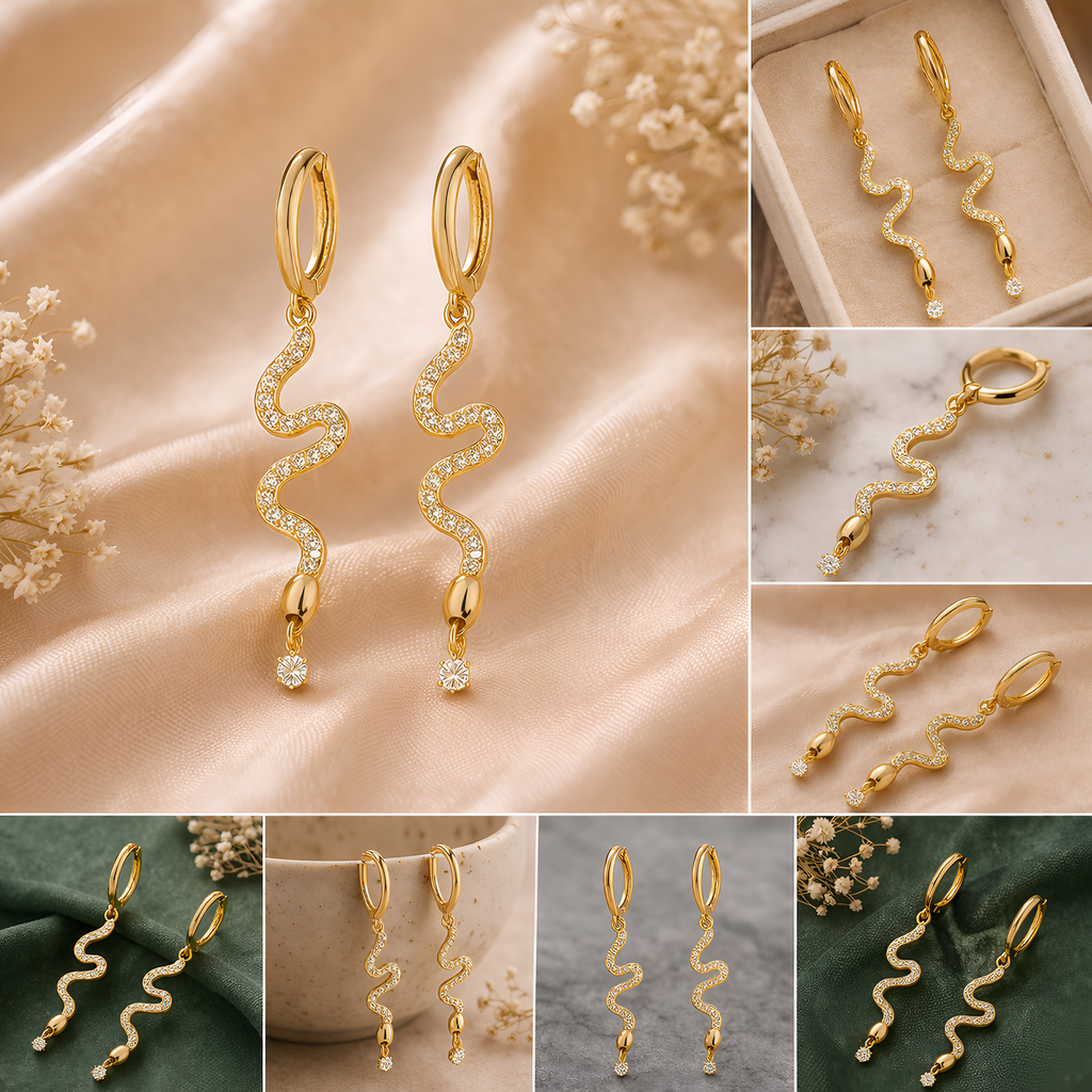 KAAYA Serpentine Drops Earrings