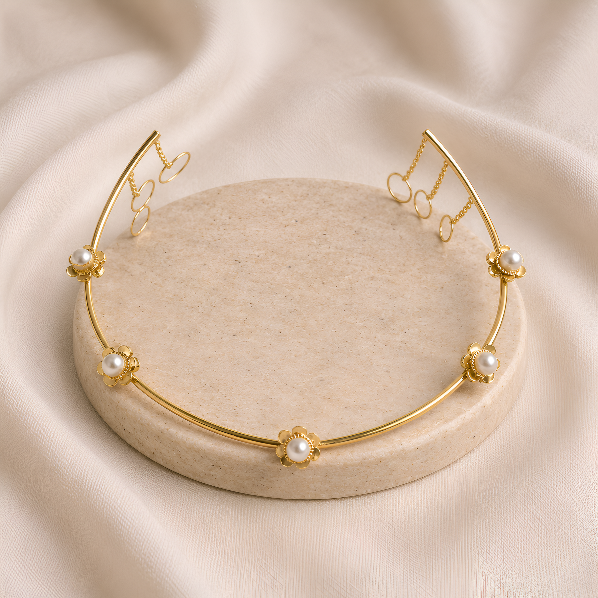 Pearl Blossom Tiara