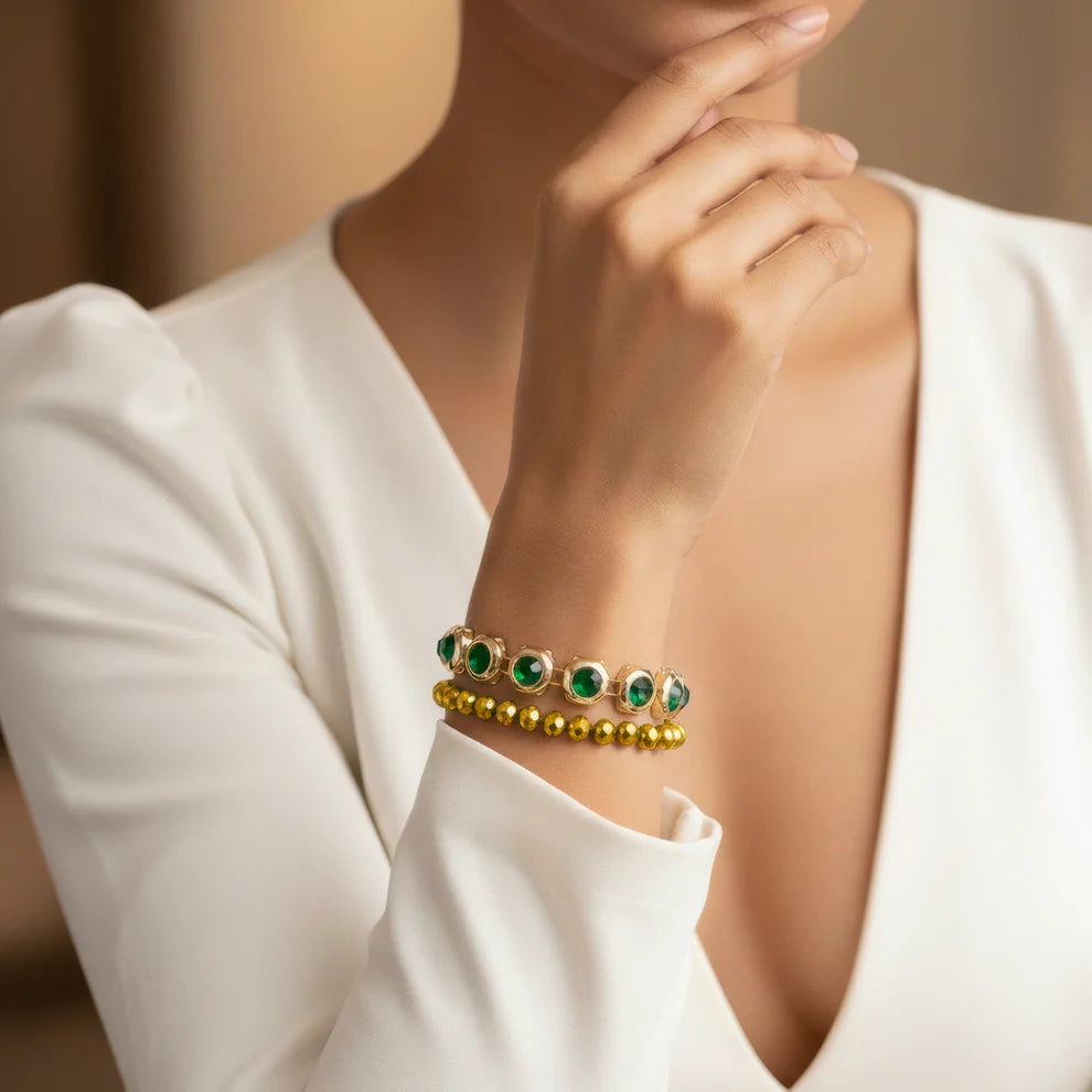 KAYA Emerald Circle Bracelet