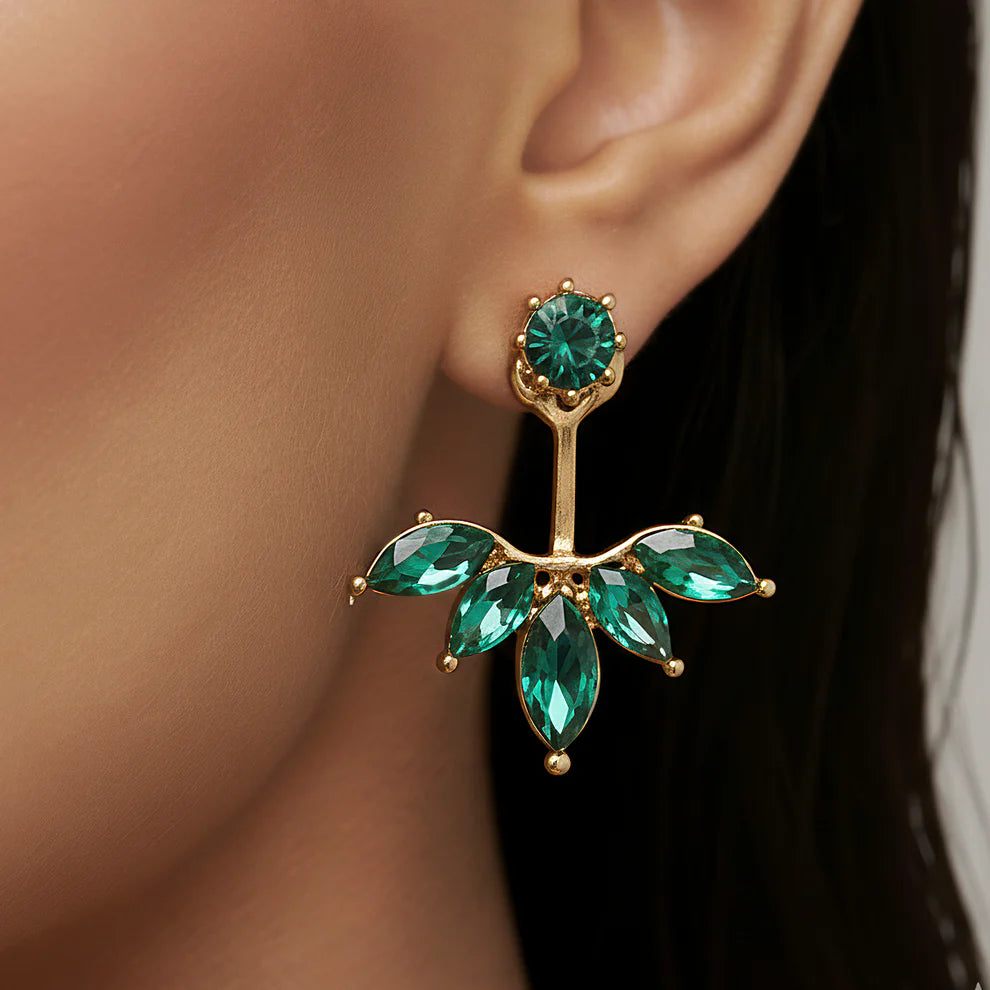 KAYA Aura Emerald Wing Earrings