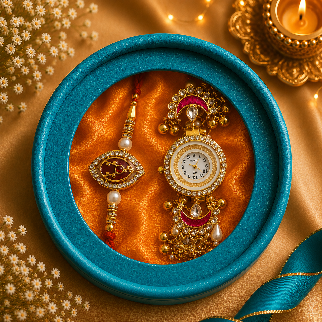 Royal Chandrika Watch & Rakhi