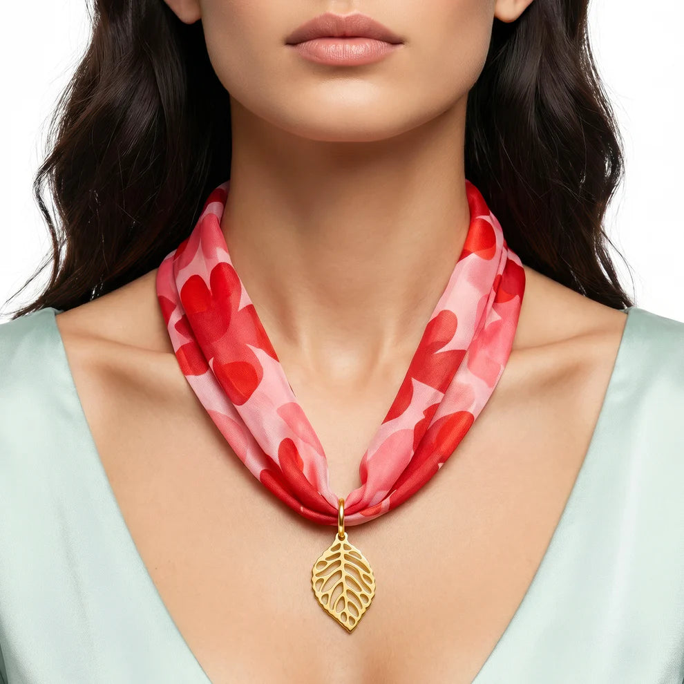 Aura Charm Scarf Necklace