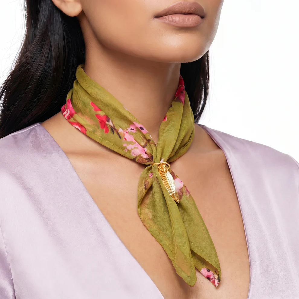 Aura Charm Scarf Necklace