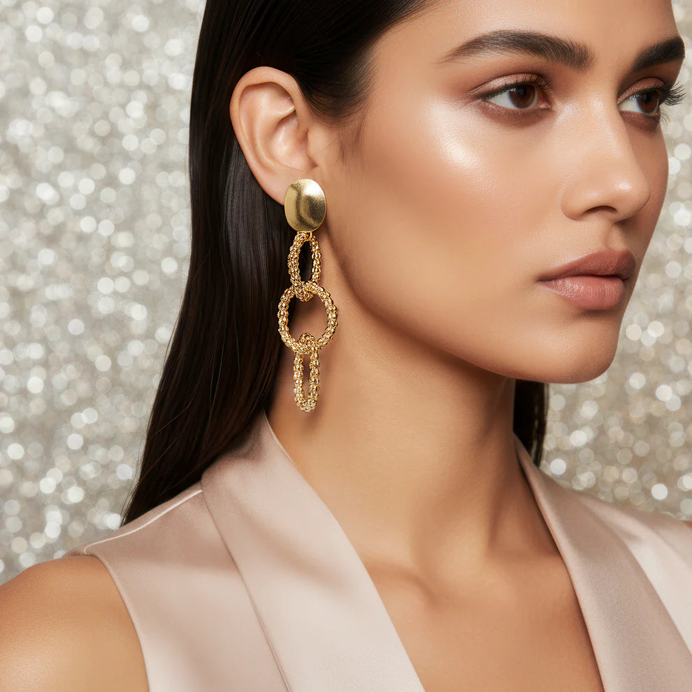 KAYA Gilded Orbit Drop Earrings